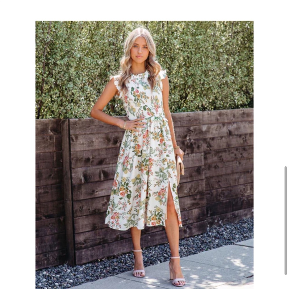 Midi floral dress